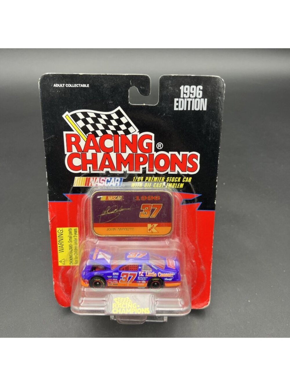1996 NASCAR #37 John Andretti Little Caesars #1/64 Ford Thunderbird Diecast